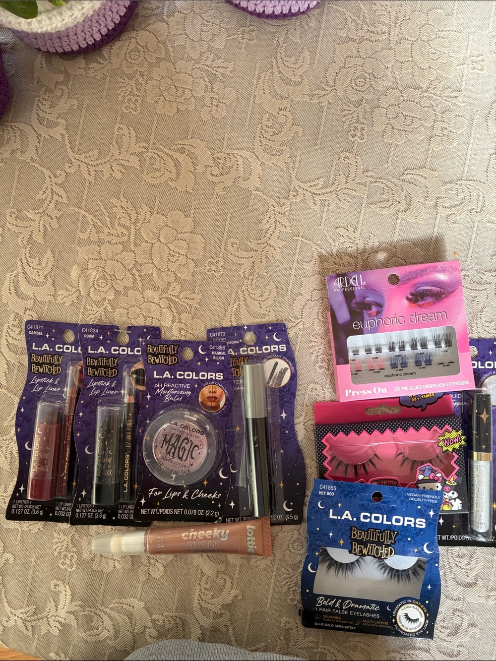 L.A. Colors Purple-Themed Lip & Eye Cosmetics Set